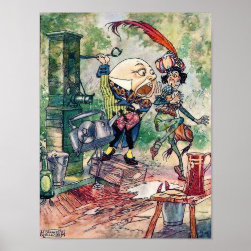 Humpty Dumpty in Wonderland Poster