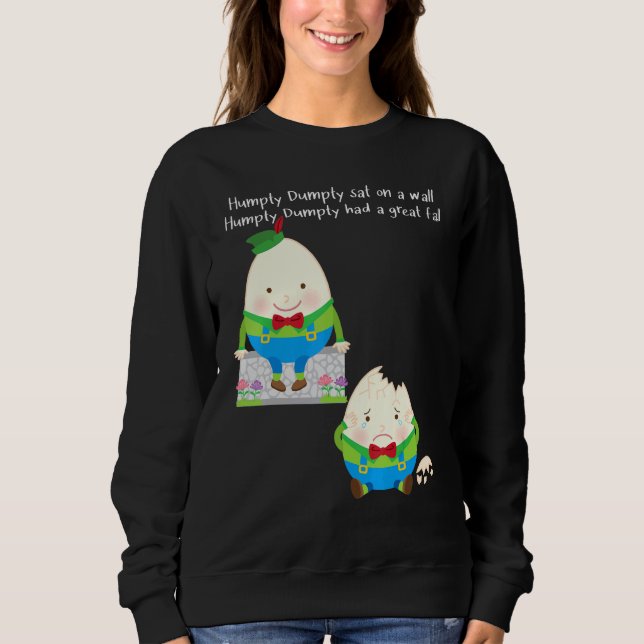 Humpty Dumpty Kids Nursery Song Rhyme Sweatshirt (Front)