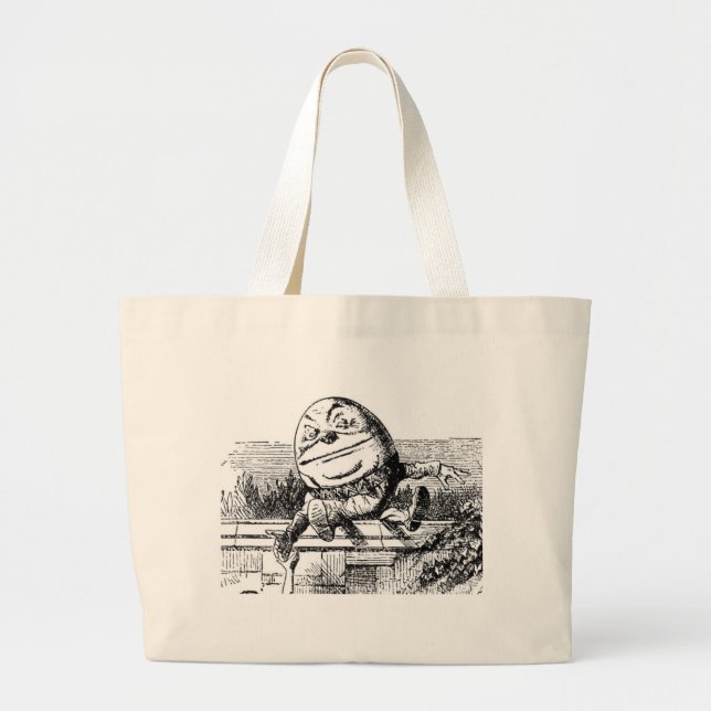 Humpty Dumpty Large Tote Bag (Front)