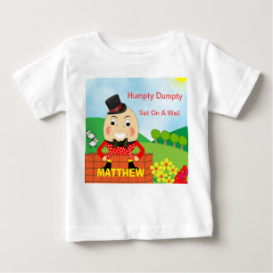 Humpty Dumpty Nursery Rhyme Cute Personalized Baby T-Shirt
