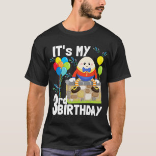 Humpty Dumpty Nursery Song Rhyme Toddler 3rd Birth T-Shirt