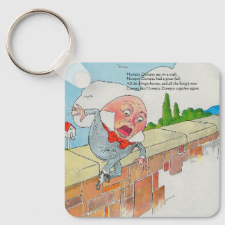 Humpty Dumpty on Wall Mother Goose Nursery Rhyme Keychain