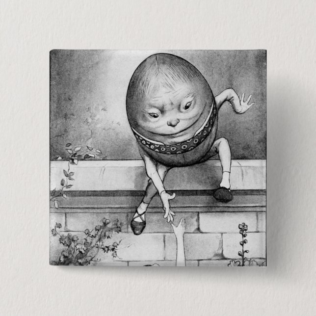 Humpty Dumpty Pinback Button (Front)