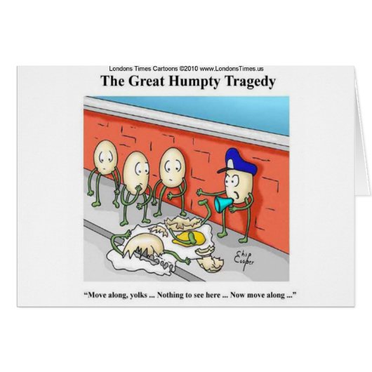 Humpty Dumpty Police Investigation Funny Gifts (Front Horizontal)