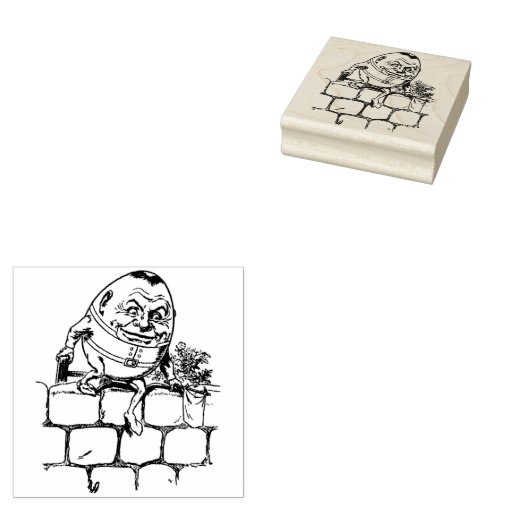 Humpty Dumpty Rubber Stamp Zazzle