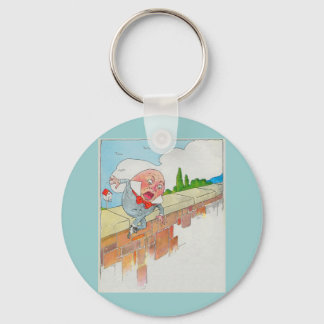 Humpty Dumpty sat on a wall Keychain