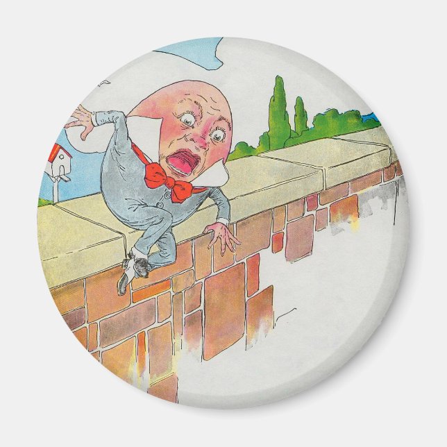 Humpty Dumpty sat on a wall Magnet (Front)