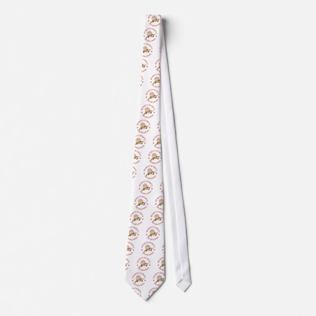 HUMPTY DUMPTY SAT ON A WALL NECK TIE (Front)