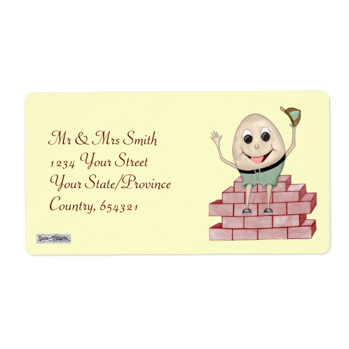 Humpty Dumpty Shipping Labels