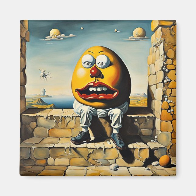 Humpty Dumpty sits on a wall Magnet (Front)