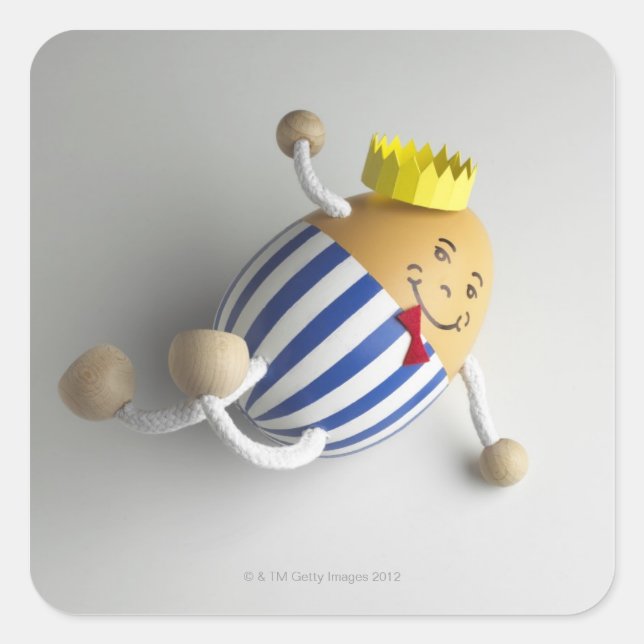 Humpty dumpty square sticker (Front)