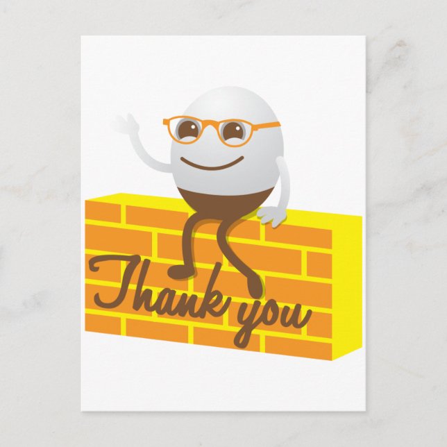 Humpty Dumpty thank you Postcard (Front)