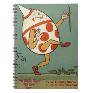 Humpty Dumpty, Vintage Mother Goose Nursery Rhyme Notebook