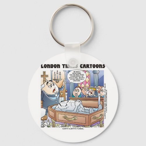 Humpty Dumptys Funeral Funny Cartoon Gifts  Tees Keychain