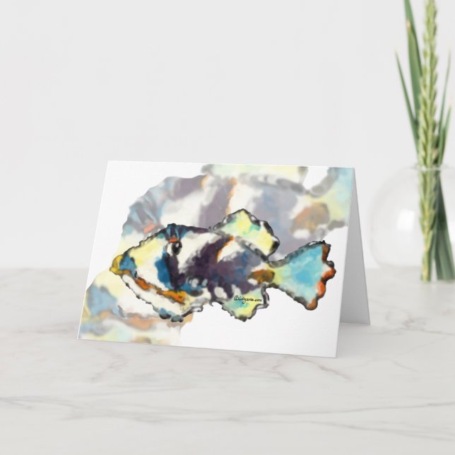 Humuhumunukunuku Fish Greeting Card (Front)
