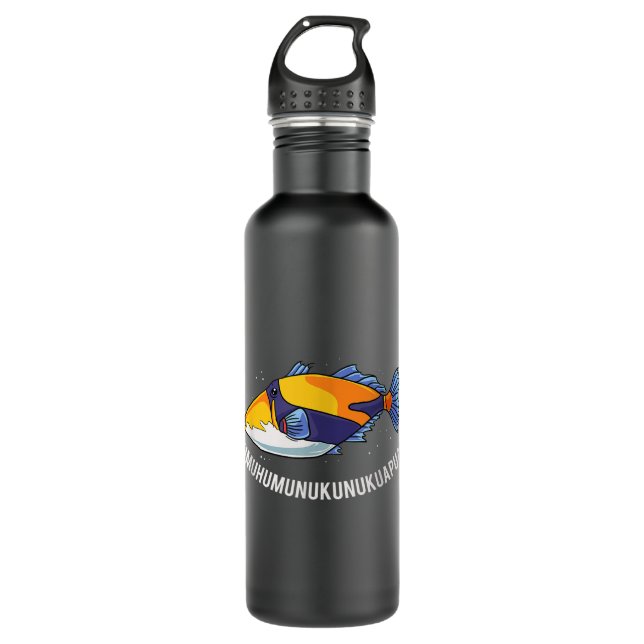 Humuhumunukunukuapua'a Hawaiian State Fish  Stainless Steel Water Bottle (Front)