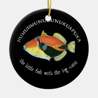 Humuhumunukunukuapua'a The Hawaiin Triggerfish Ceramic Ornament