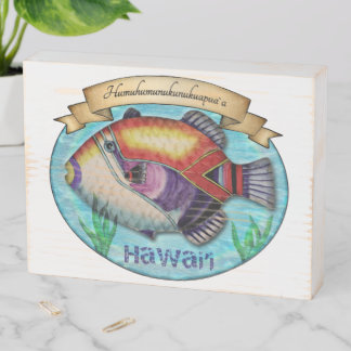 Humuhumunukunukuapua'a Wooden Box Sign