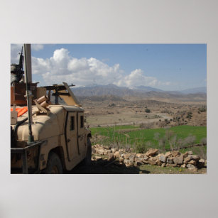 Humvee in Afghanistan Poster
