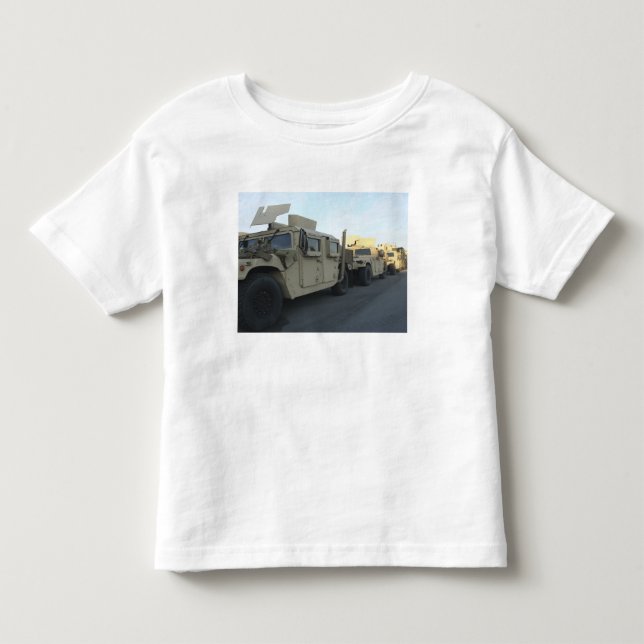 Humvees sit on the pier at Morehead City Toddler T-shirt (Front)