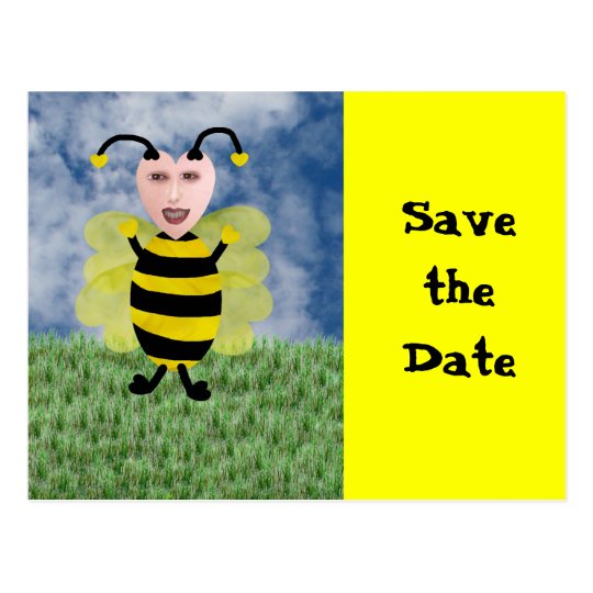 Hun E. Bee, Save the Date Postcard