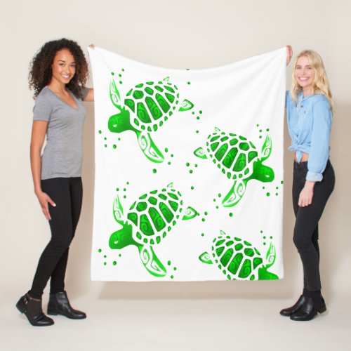 HUN green Fleece Blanket