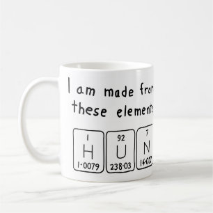 Hun periodic table name mug