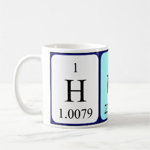 Hun periodic table name mug