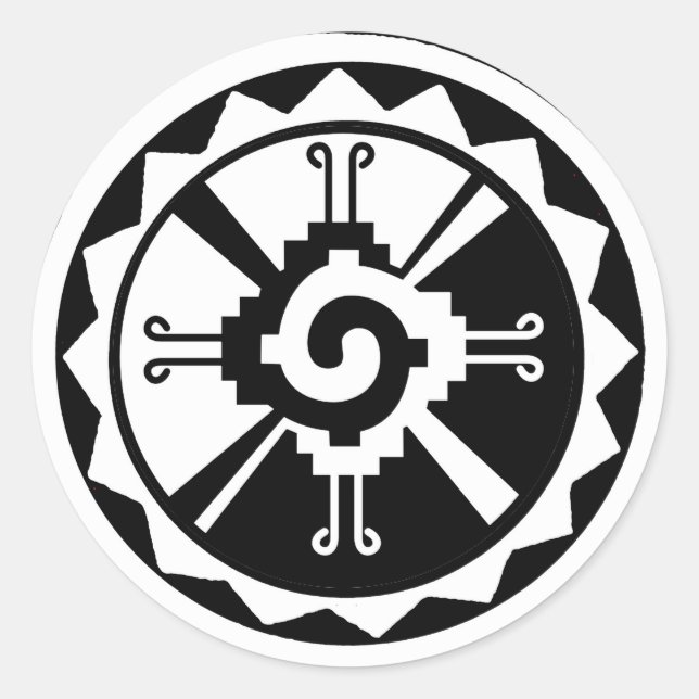 Hunab Ku Creator & Celestial Planets Classic Round Sticker (Front)