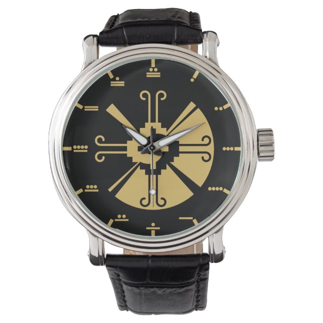 Hunab Ku - Maya numerals Watch (Front)