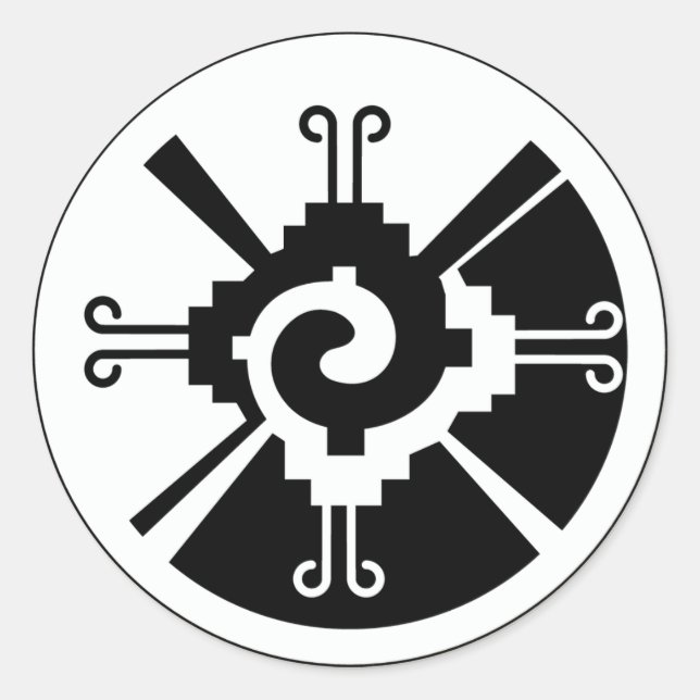 Hunab Ku - Mayan Deity Classic Round Sticker (Front)
