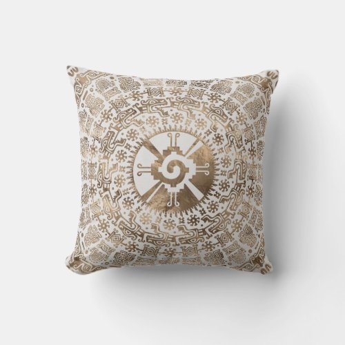 Hunab Ku Pastel gold 2 Throw Pillow