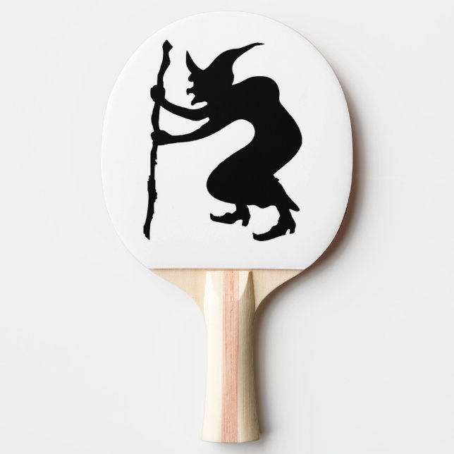HUNCHBACK HALLOWEEN WITCH Ping-Pong PADDLE (Front)