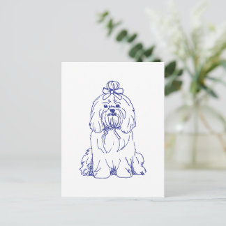 Hunderasse Shih Tzu Postcard