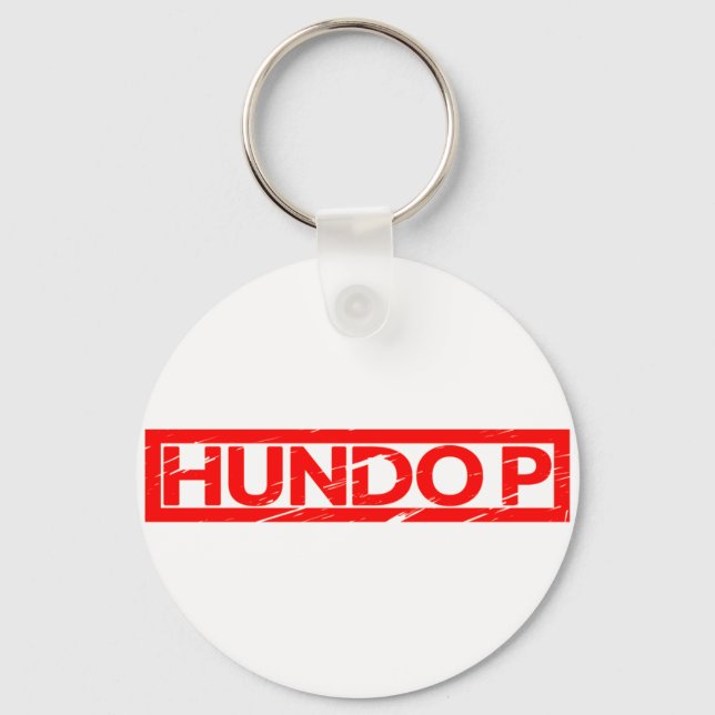 Hundo P Stamp Keychain (Front)