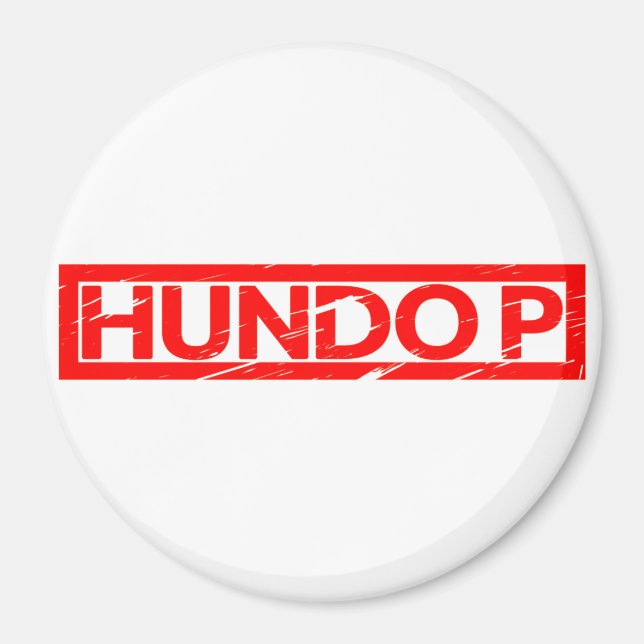 Hundo P Stamp Magnet (Front)