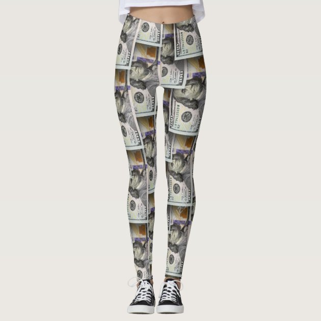 100 Dollar Bills Money All Over Print High Waisted Yoga Pants – Dryp Factory