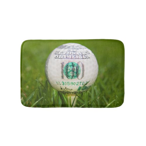 Hundred Dollar Golf Ball Bath Mat