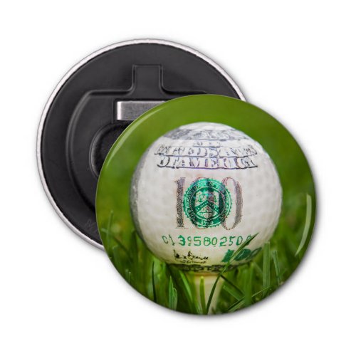 Hundred Dollar Golf Ball Bottle Opener
