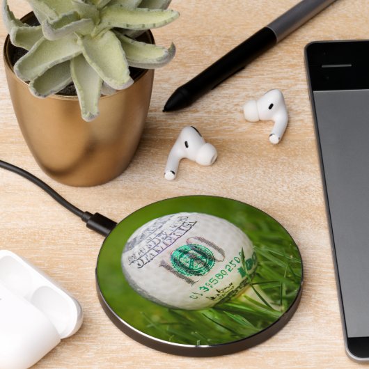 Hundred Dollar Golf Ball Wireless Charger (Desk 2)