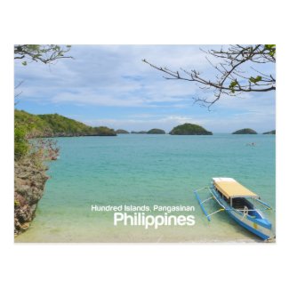 Hundred Islands, Pangasinan Philippines Postcard