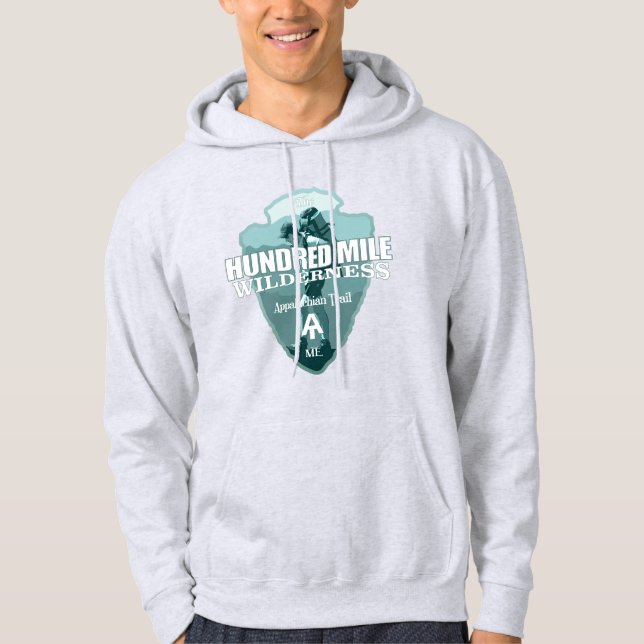 Hundred Mile Wilderness (arrowhead T) Hoodie (Front)