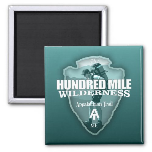 Hundred Mile Wilderness arrowhead T Magnet