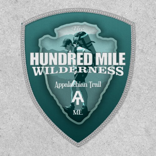 Hundred Mile Wilderness arrowhead T  Patch