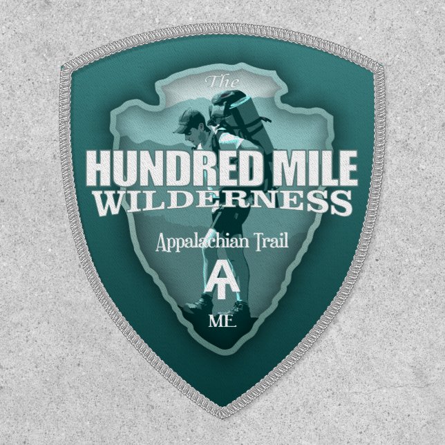 Hundred Mile Wilderness (arrowhead T)  Patch (Front)