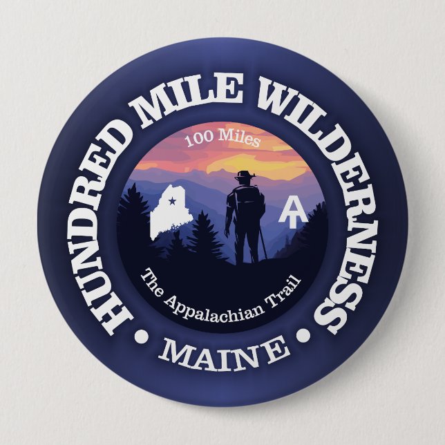 Hundred Mile Wilderness (rd2) Button (Front)