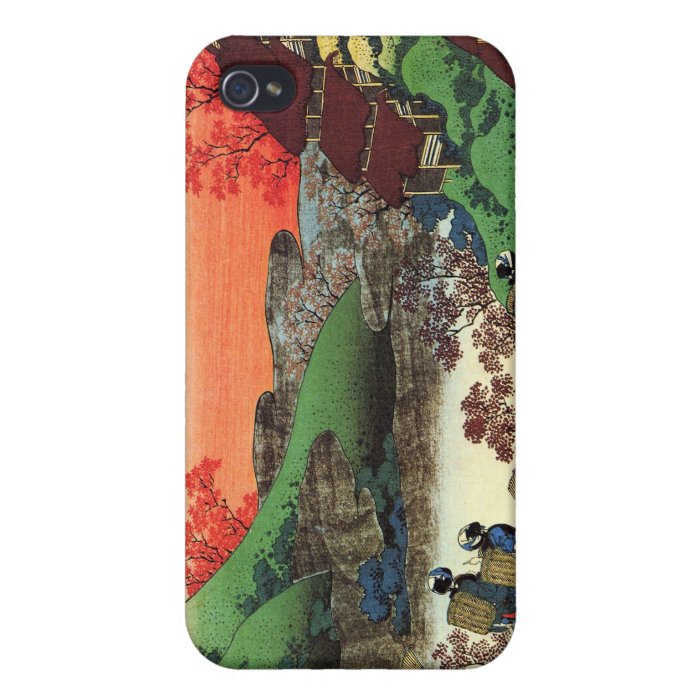 Hundred Poems Explained by the Nurse Hokusai iPhone 4 Cases