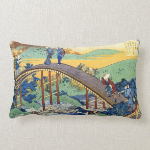 Hundred Poems Explained by the Nurse Hokusai Lumbar Pillow