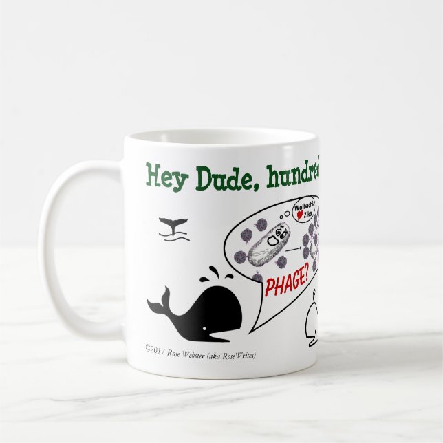 Hundreds Signed Dude by RoseWrites Coffee Mug (Left)