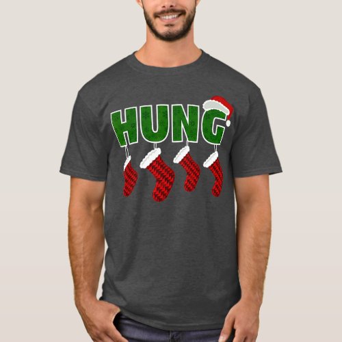 Hung _ Funny Gay Endowed Christmas T_Shirt